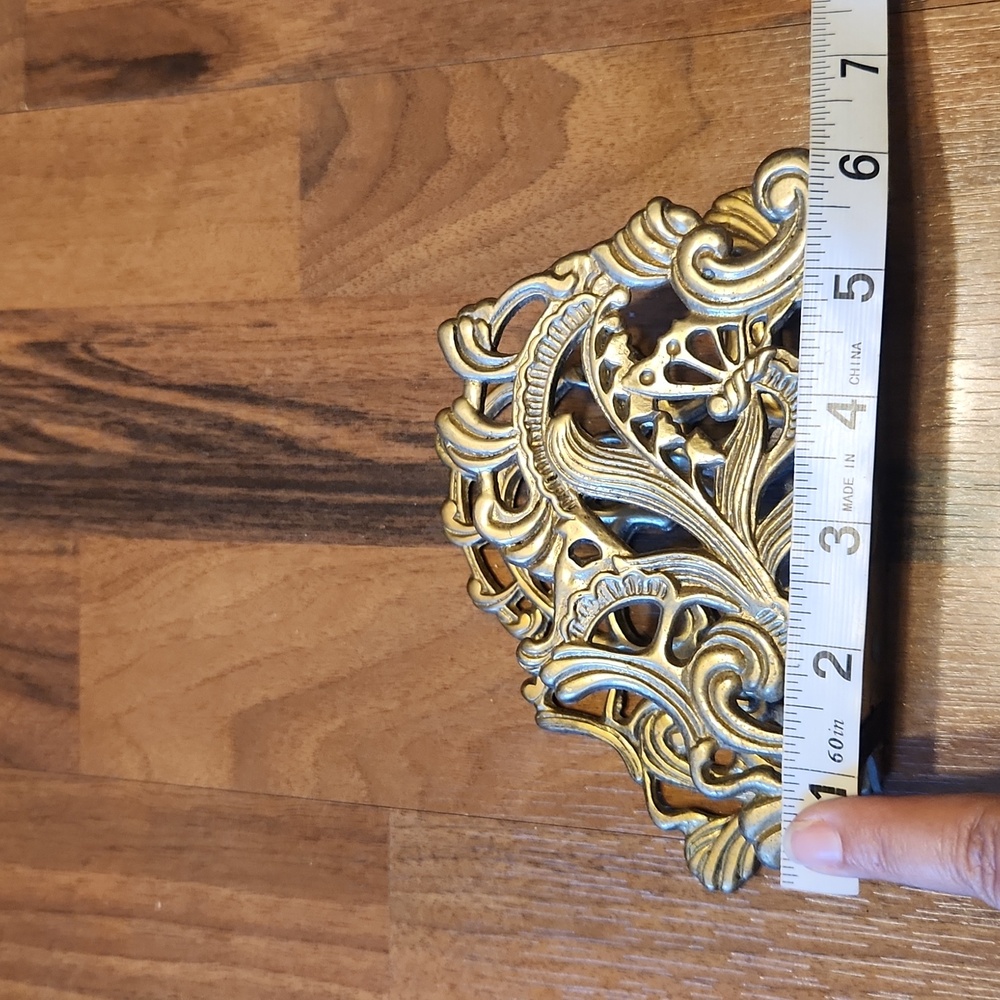 Vintage Brass Art Nouveau Style Napkin Holder - Picture 11 of 13